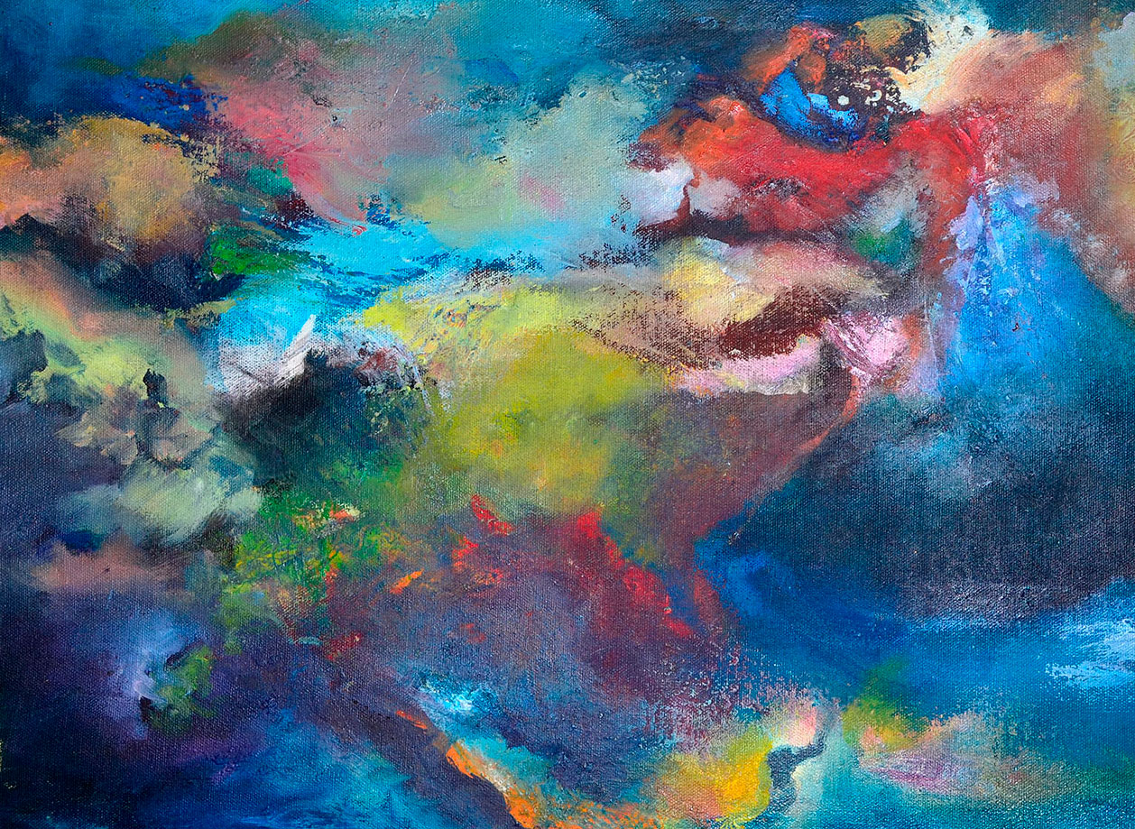 ZAO WOU KI CANVAS OIL PAINTING