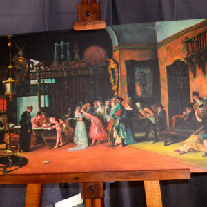pintura óleo antigua original
