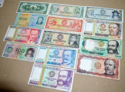 LOTE BILLETES ANTIGUOS PERU