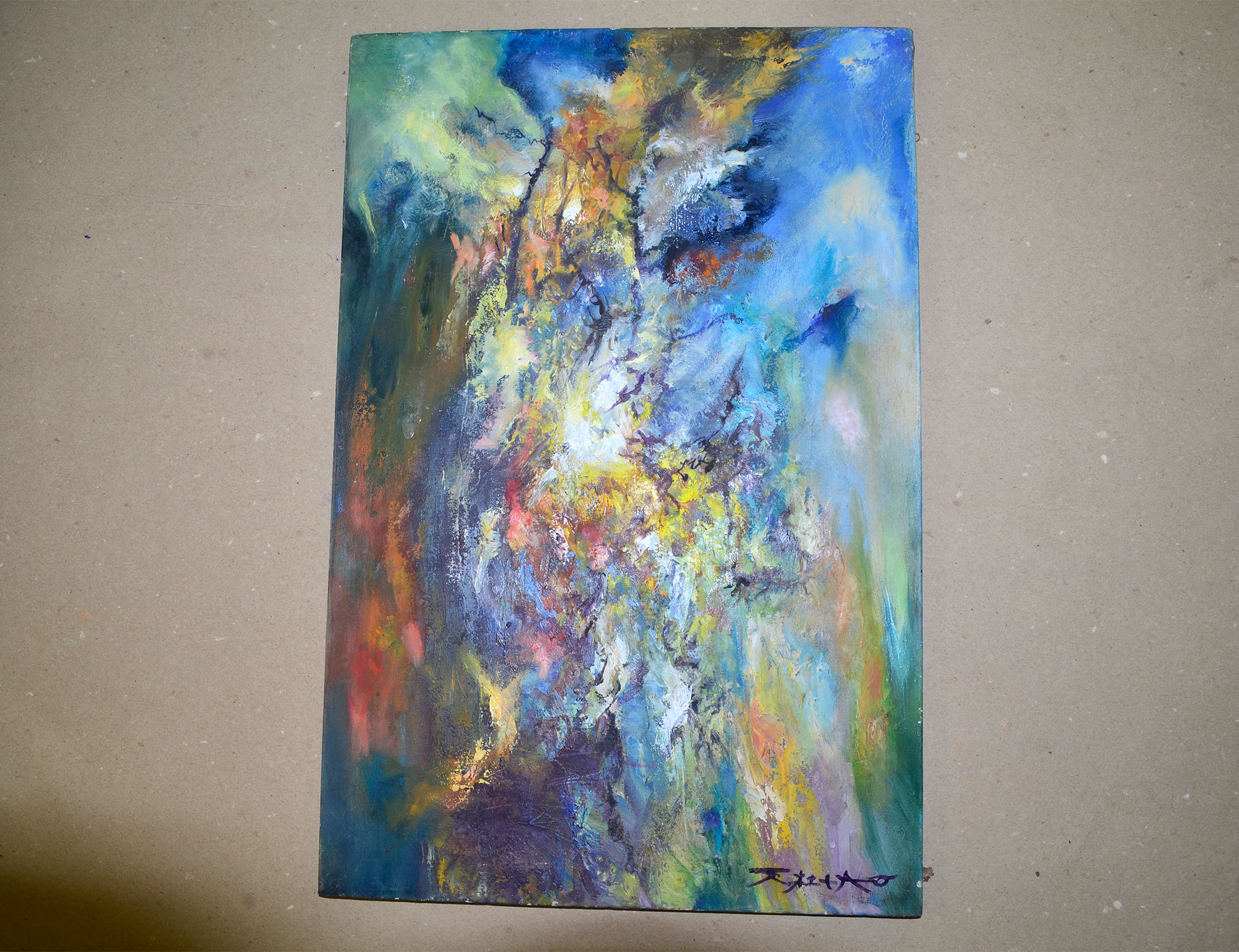 ZAO WOU KI CANVAS OIL PAINTING