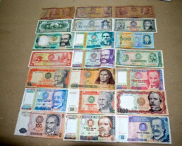 LOTE BILLETES ANTIGUOS PERU