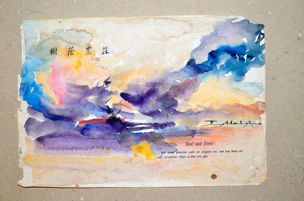 ZAO WOU KI WATERCOLOR OIL PAINTING