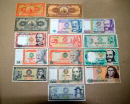 LOTE BILLETES ANTIGUOS PERU