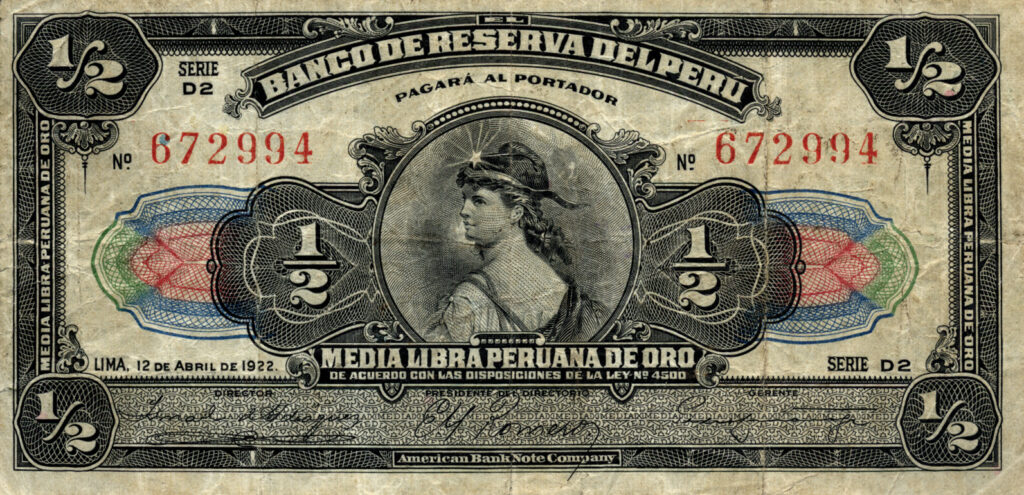 BILLETES LIBRA PERU
