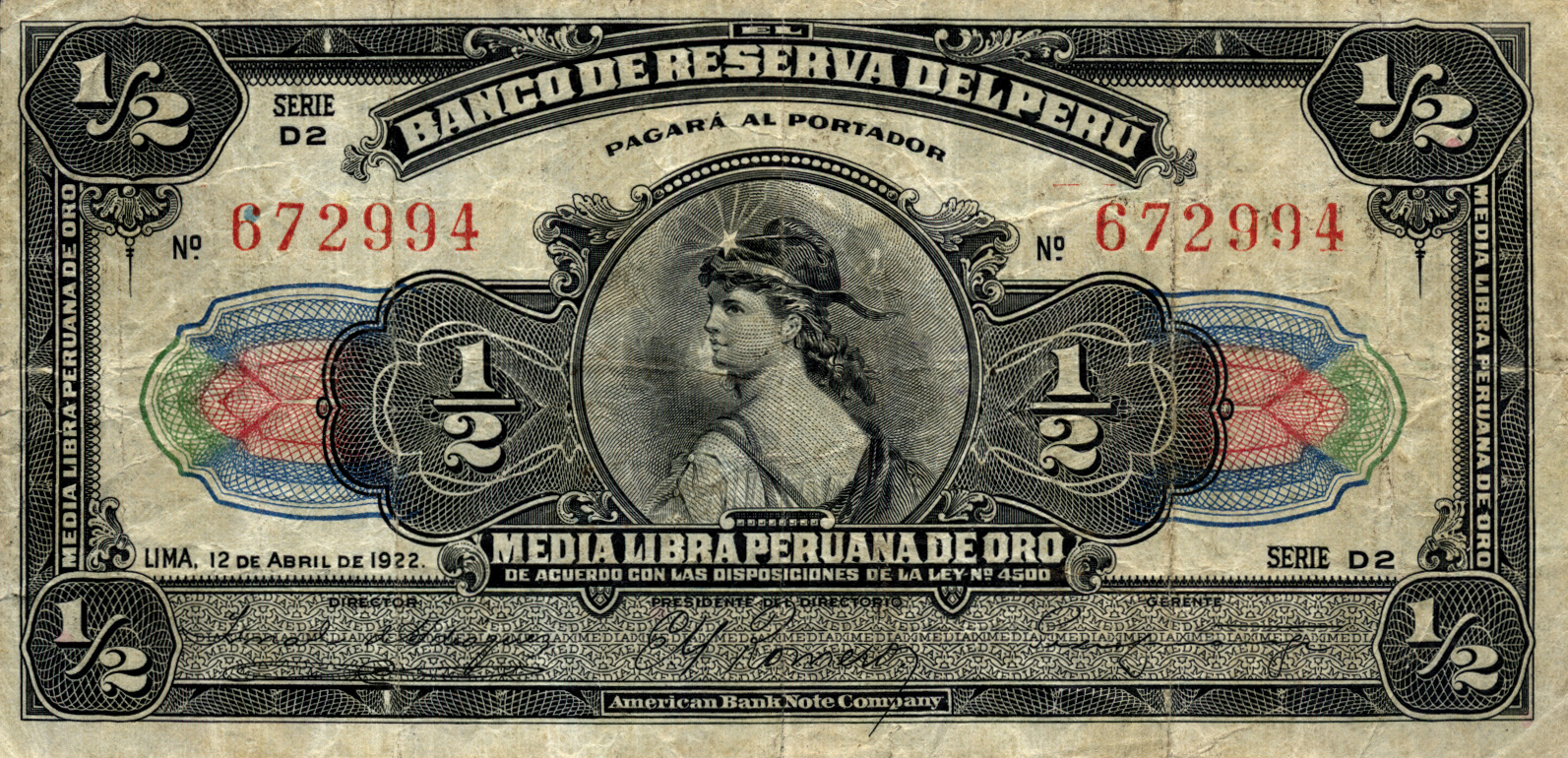 BILLETES LIBRA PERU