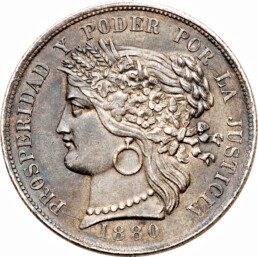 PESETA PLATA PERÚ