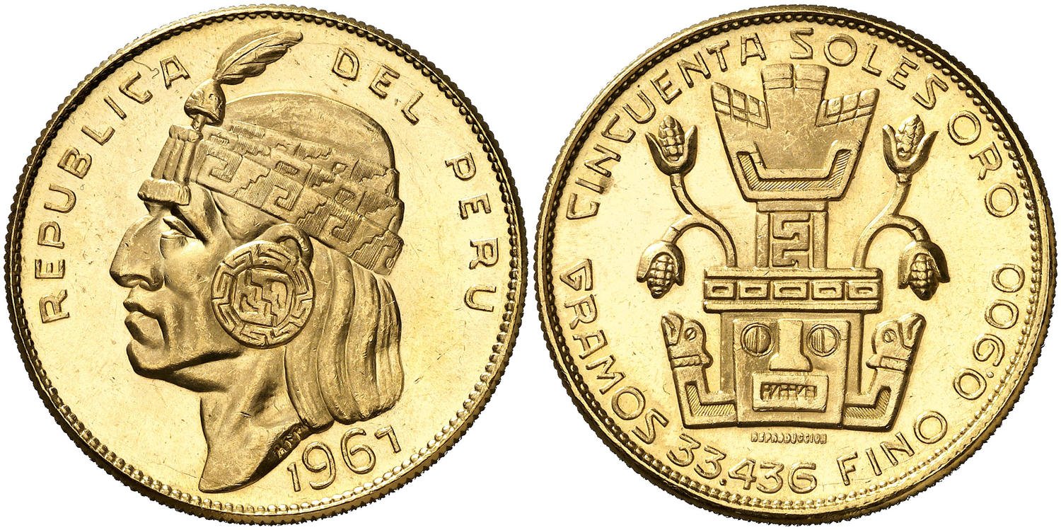50 SOLES DE ORO 1961 NO CIRCULANTE PERÚ