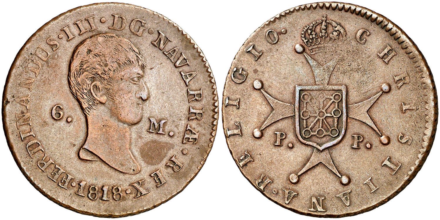 6 Maravedis - Fernando VII