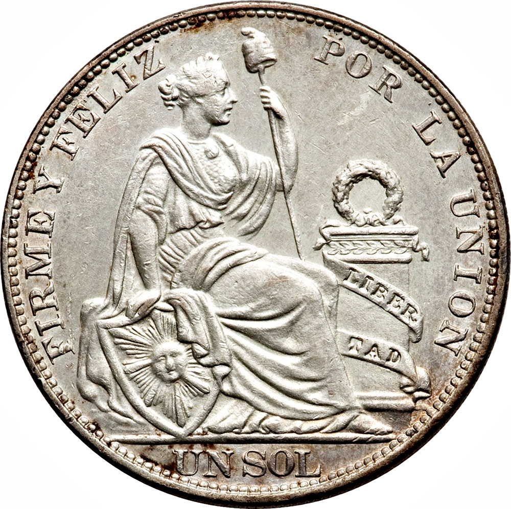 MONEDA 1 UN SOL DE ORO 1915 PERÚ