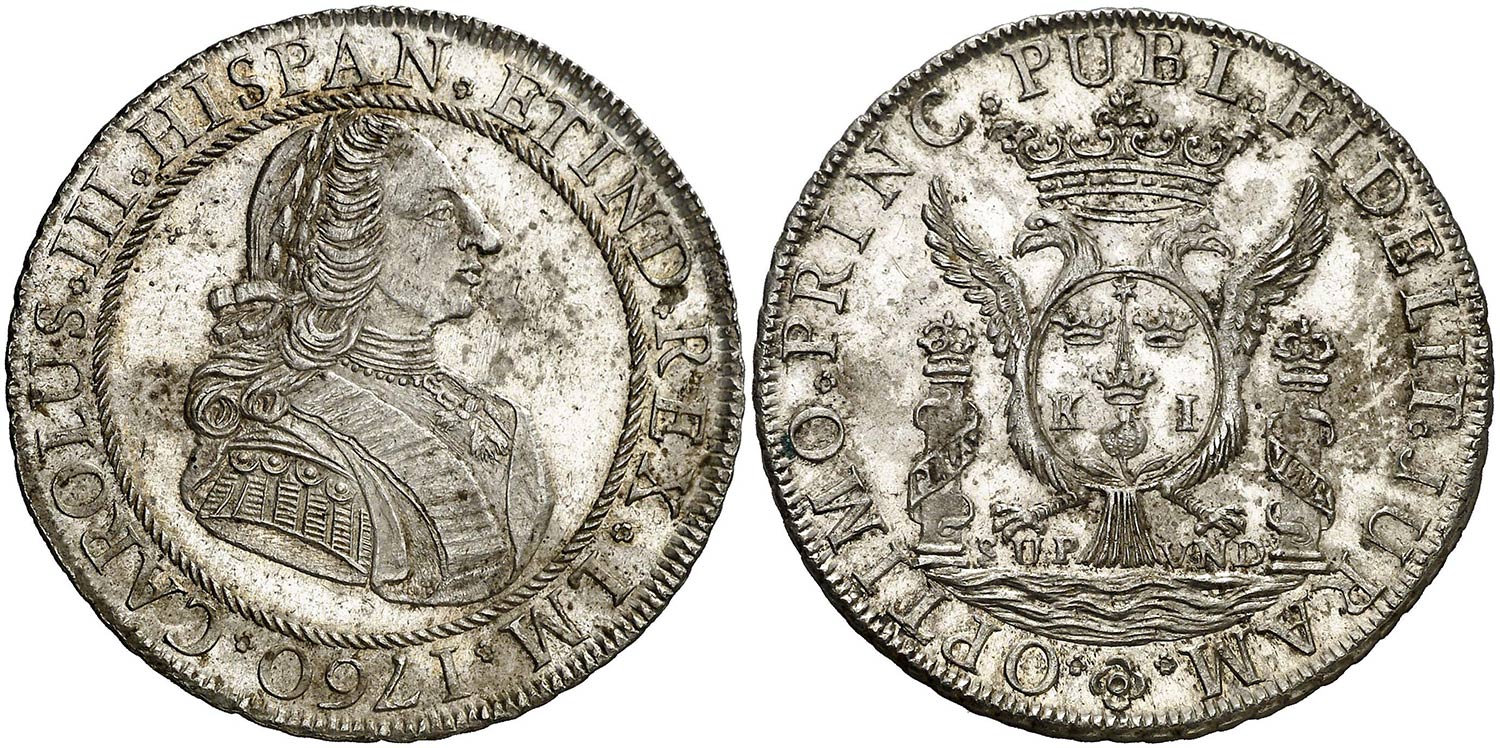 MEDALLA CONMEMORATIVA LA JURA DE LIMA - CARLOS III 1760