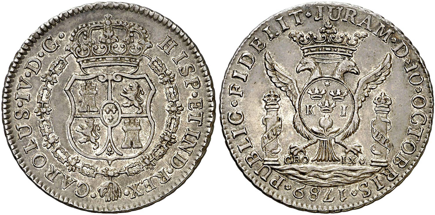 MEDALLA DE PROCLAMACIÓN - CARLOS IV LIMA 1789